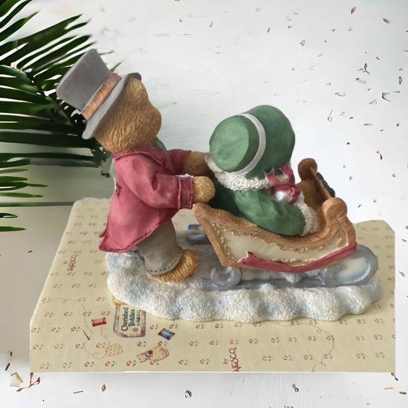 Cherished Teddies Figurine Lindsey Lyndon Winter Wonderland 141178A  1996 Boxed - Picture 4 of 7